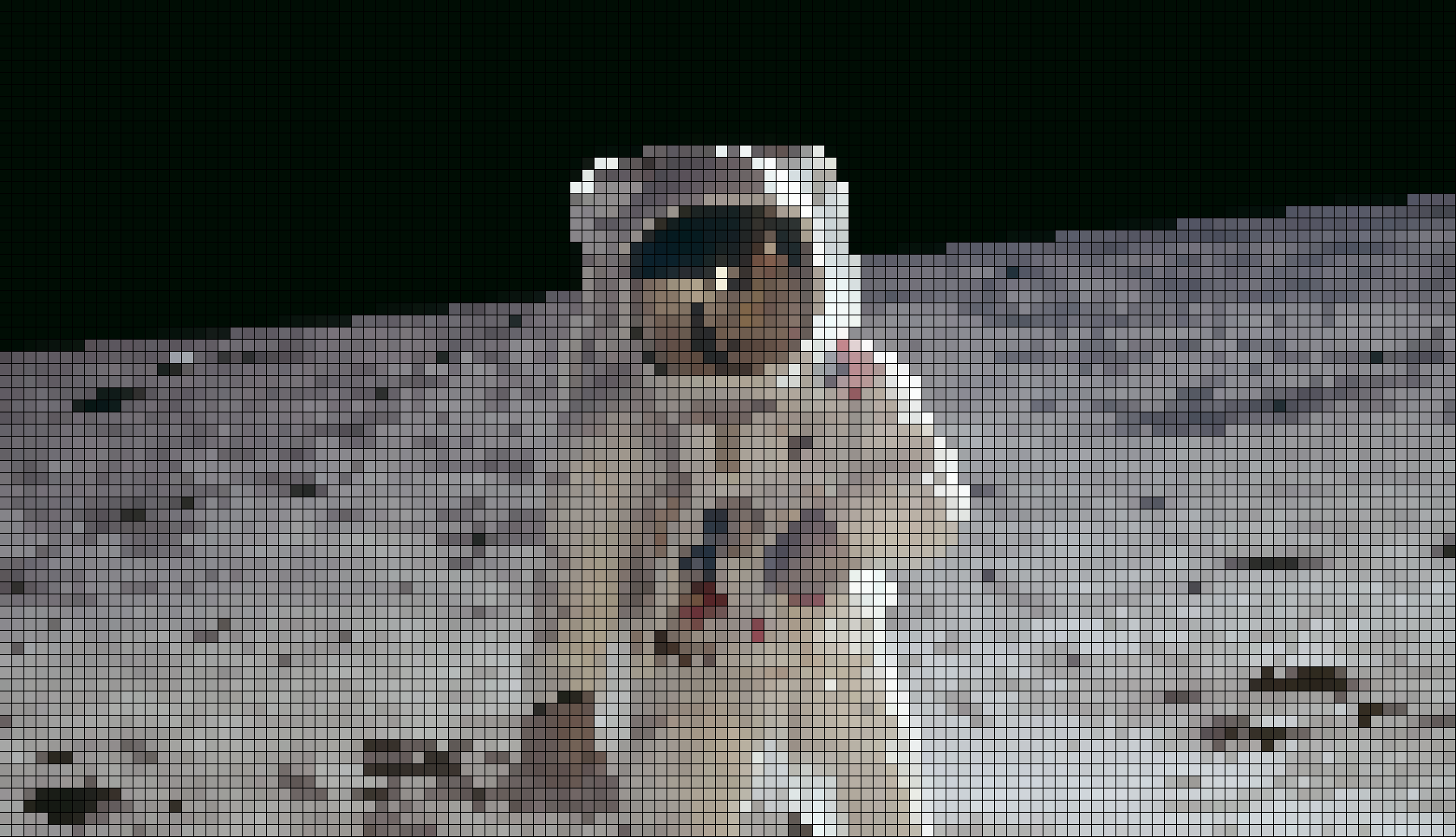 Moon Landing 8bit pixel style