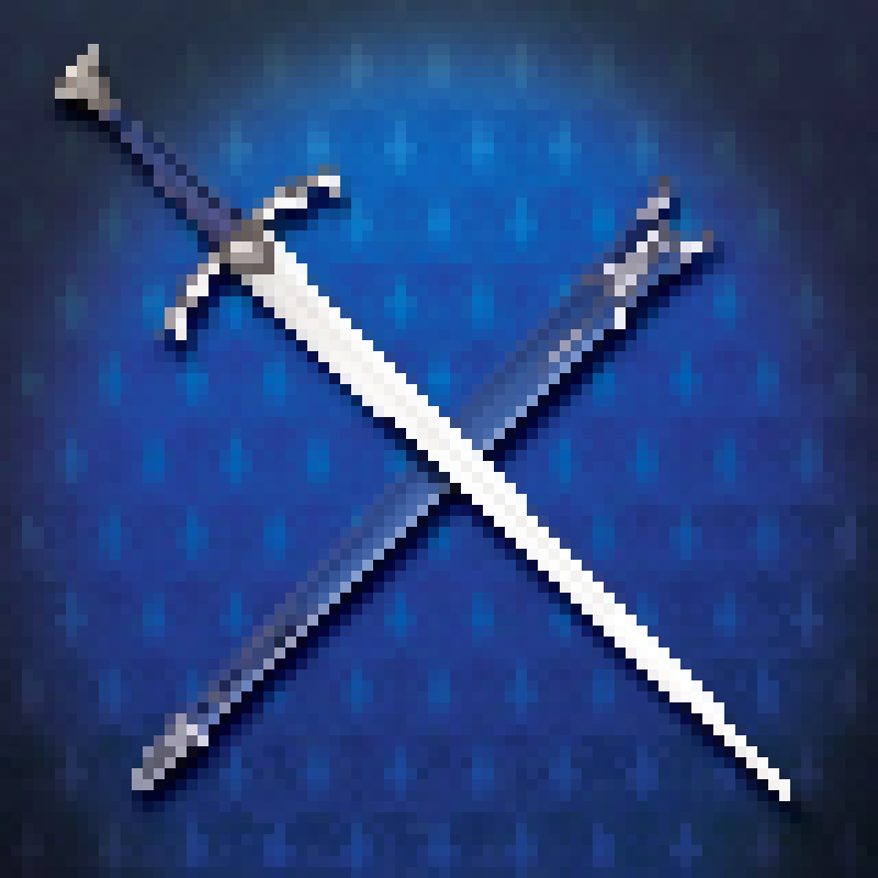 The Middle-Ages Sword 8bit pixel style